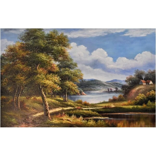trees near the lake