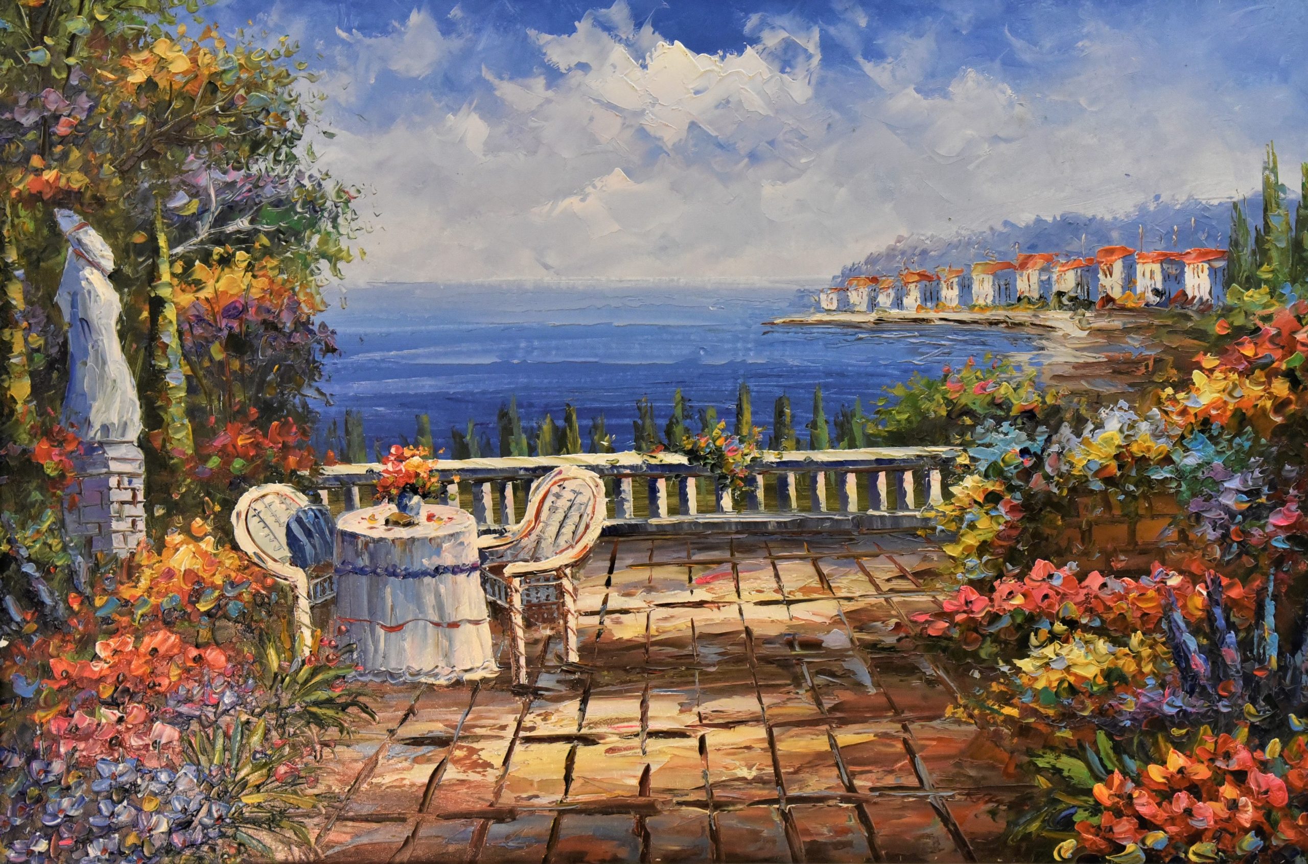 Μπαλκόνι στην θάλασσα – Rozer | 90 × 60 εκ.
