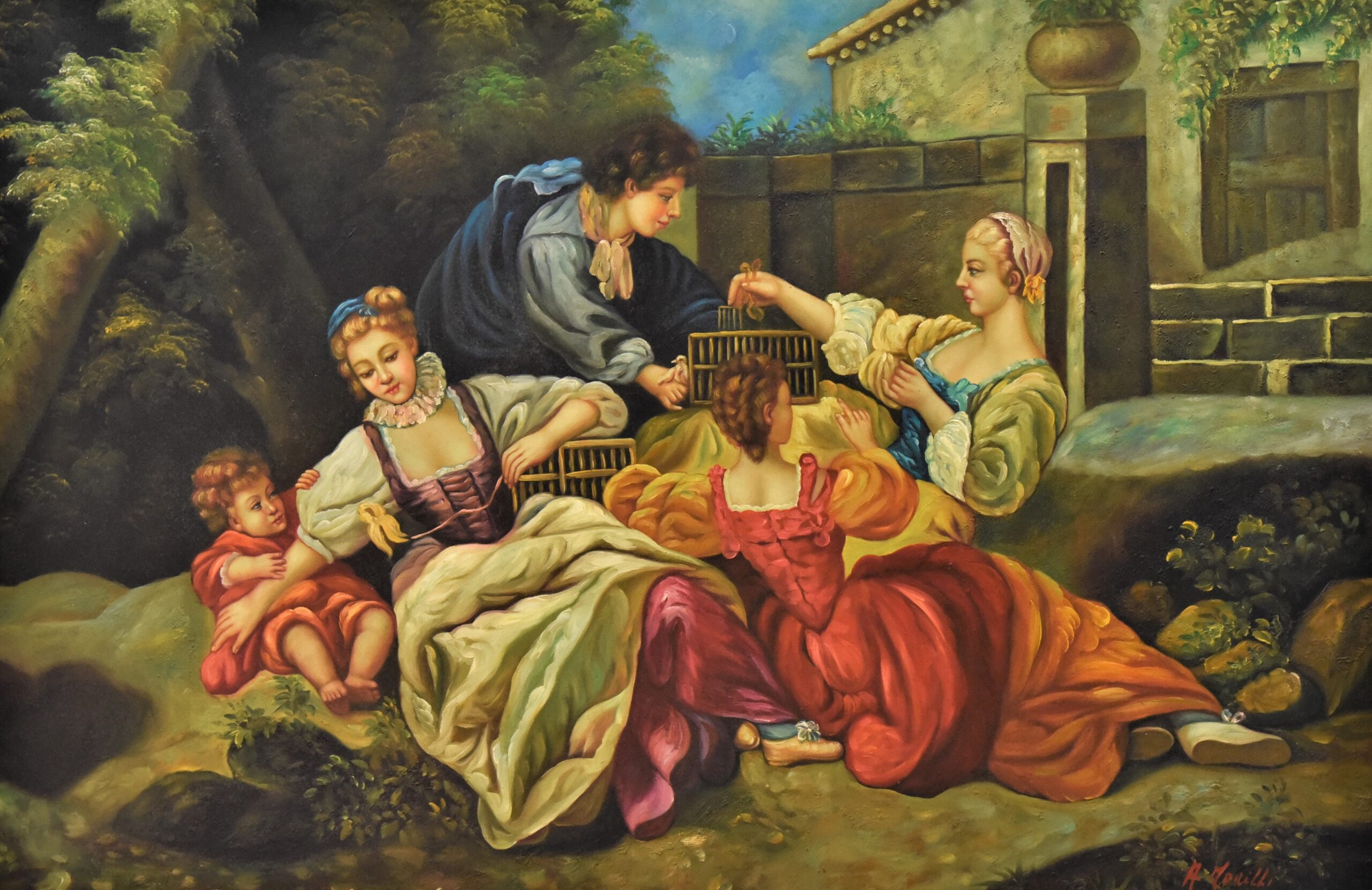 Παιχνίδια με τα κλουβιά – Marelli | 90 × 60 εκ.