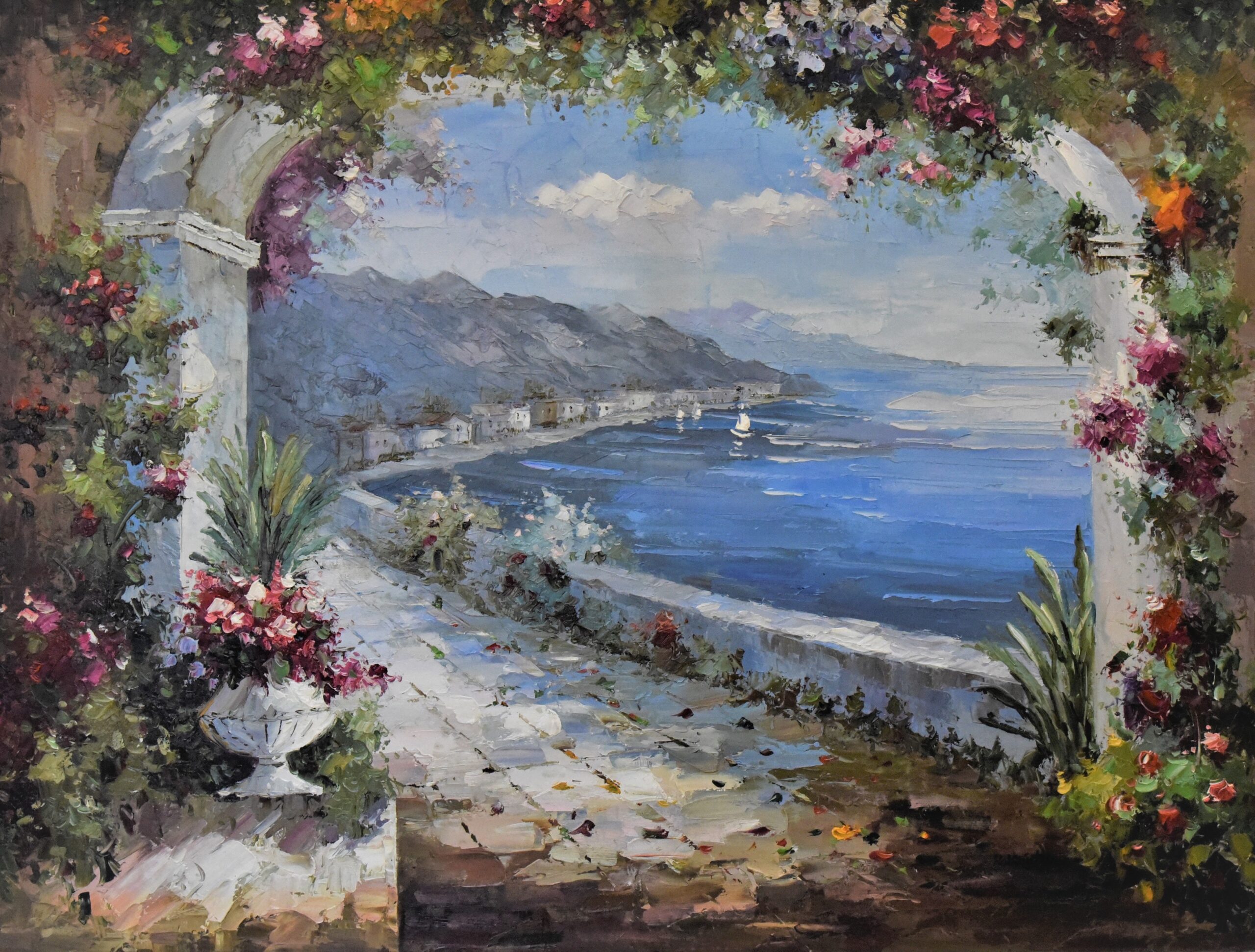 Δρόμος δίπλα στη θάλασσα – Rabirnetto | 120 × 90 εκ.